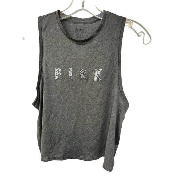 Victorias Secret Pink Womens Tank Top Size XS Gray Animal Print - Picture 1 of 6